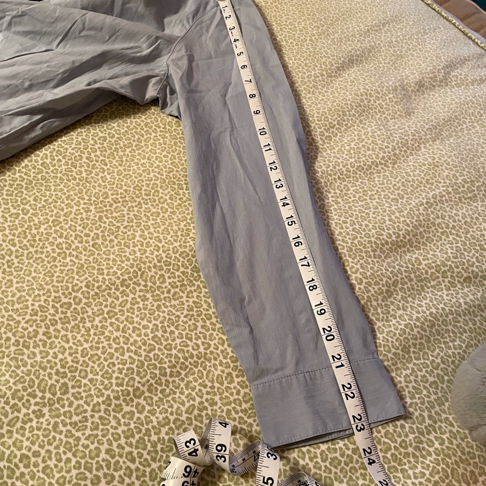 J.Jill Blue Button Front Button Down Collar Shirt - image 8